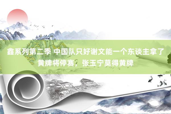 鑫系列第二季 中国队只好谢文能一个东谈主拿了黄牌将停赛，张玉宁莫得黄牌