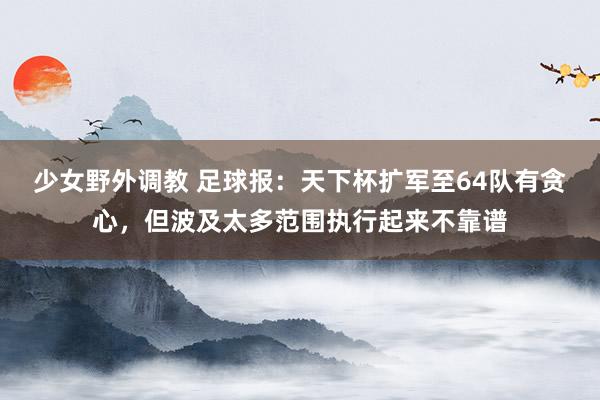 少女野外调教 足球报：天下杯扩军至64队有贪心，但波及太多范围执行起来不靠谱